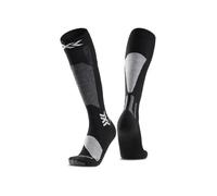 X-SOCKS Ski Discover OTC - Calcetines de esquí para una mayor comodidad y sujeción - O-Ring para mayor estabilidad - Ideal para esquí y deportes de nieve - X Negro/Gris claro, 42-44
