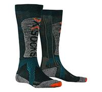 X-SOCKS Ski Energizer Light 4.0 Invierno Calcetines De Esquí, Hombre, Petrol/Stone Grey Melange, 45/47