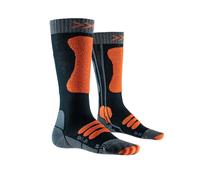 X-Socks Ski Jr 4.0, Calcetines, Unisex niños, Anthracite Melange/X-Orange, 24-26