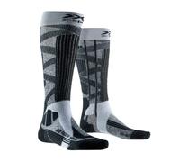 X-Socks Ski Rider 4.0 Calcetines para mujer de alta tecnología para deportes de invierno, mejoran la comodidad y el rendimiento, ideales para todos esquiadores - Gris/Negro, 39-40