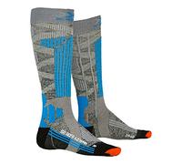 X-Socks Ski Rider 4.0 Wmn, Calcetines, Mujer, Stone Grey Melange/Turquoise, 39-40