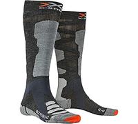 X-SOCKS Ski Silk 4.0 Invierno Merino Calcetines De Esquí, Hombre, Anthracite Grey Melange, 35/38