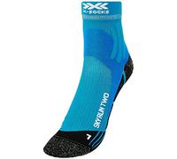 X-SOCKS Sky Run Two Socks Socks, Unisex Adulto, Teal Blue/Opal Black, 39-41