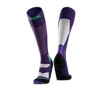 X-Socks Snowboard Discover OTC - Calcetines de snowboard de alto rendimiento con venda tórica - Máxima comodidad y sujeción para el snowboard - Morado Intenso/Arena Claro, 45-47