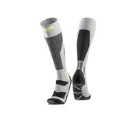 X-Socks Snowboard Discover OTC - Calcetines de snowboard de alto rendimiento con venda tórica - Máxima comodidad y sujeción para el snowboard - Gris rinoceronte/Canario, 35-38
