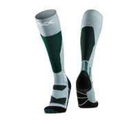 X-Socks Snowboard Discover OTC - Calcetines de snowboard de alto rendimiento con venda tórica - Máxima comodidad y sujeción para el snowboard - Verde salvia/Césped inglés, 35-38