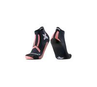 X-Socks Trailrun Discover Ankle para mujer - Calcetines para trail running que ofrecen una comodidad superior, regulación de la temperatura y protección duradera - X Negro/Rosa empolvado, 37-38