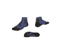 X-Socks Trailrun Discover Ankle Socks - Comodidad y protección para trail running, con malla transpirable, control de temperatura y diseño resistente para aventuras al aire libre, azul/negro, 45-47