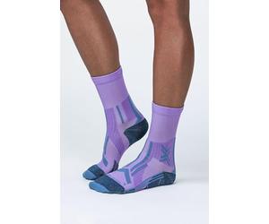X-Socks Trailrun Perform Crew Wmn, Calcetines, Mujer, Orchid/Sunset Blue, 35-36