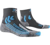 X-Socks Trek Calcetines para mujer, ideales para actividades al aire libre y excursiones prolongadas, mayor comodidad y protección contra ampollas - Antracita/Turquesa, 41-42