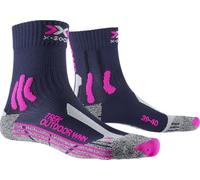 X-Socks Trek Outdoor Wmn, Calcetines, Mujer, Midnight Blue/Pink/Lt Grey Melange, 37-38