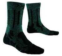 X-SOCKS Trek X Linen Socks, Unisex Adulto, Forest Green/Opal Black, 35-38