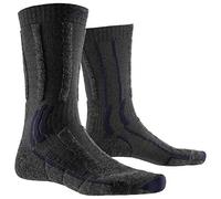 X-SOCKS Trek X Merino Light Socks Socks, Unisex Adulto, Anthracite/Melange, 45-47