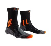 X-SOCKS Winter Run 4.0 Calcetines Térmicos con Compresión, Ergonómicos Y Acolchados para Los Deportes De Invierno, Unisex Adulto, Black/Dark Grey Melange/X-Orange, 45/47