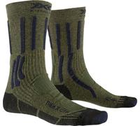 X-Socks X-Bionic 4.0 TREK X CTN Calcetines de senderismo para hombre - Mayor comodidad y durabilidad con tecnologías patentadas para aventuras de trekking y senderismo - Verde/Azul, 39-41