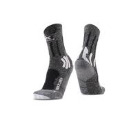 X-Socks X-Bionic 4.0 TREK X LINEN Calcetines de trekking para hombre y mujer - Mayor refrigeración y protección para las caminatas más exigentes, mezcla de lino para ventilación - Gris/Negro, 39-41