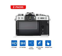 (X-T100 XF10) 2 protectores de pantalla de vidrio templado para Fujifilm X-T5 XT5