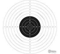 X-Targets - Objetivos estándar XLS (cartón blanco, 250 g/m², 55 x 52 cm, 100 unidades)