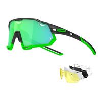 X-TIGER Gafas de Ciclismo con 5 Lentes Intercambiables Montura TR90 para Bicicleta, Moto, MTB, Carrera de Béisbol y Escalada