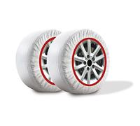 X-TRA Calcetines de nieve X-Tra Polar Gripper homologados Italia EN 16662-1 - Dos cadenas de nieve de tela para coche. Snow Sock Talla S