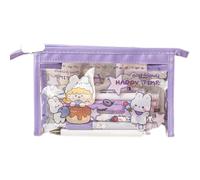 x trade Panda Capybara Girl - Estuche transparente para lápices, práctico y transparente, impermeable, PVC, con cremallera, para escuela, papelería escolar, 1 unidad, Estuche con forma de autobús