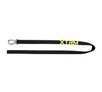 X-TRM Neón Flash Correa Larga negra para perros