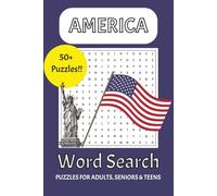 X Word Search Puzzle Book: Word Searches with Easy to Read Print about America, USA, American People and More | 6x9 inches, 110 pages | 50+ Puzzles | Gift for Vacations, Holidays and Free Time