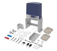 X X-HOUSE Abridor de puerta corredera de entrada con accionamiento por cadena para puertas correderas de hasta 1400 libras o 40 pies, abridor automático de puerta con 2 controles remotos, kit completo