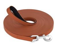 X XBEN Correa Perro Adiestramiento 3M 5M 8M 10M 12M 15M 20M 25M 30M, Correa Impermeable para Perro con Gancho Bloqueable, Correa Perro larg para Nadar, Pasear y Acampar, Robusta y Resistente, Naranja