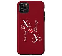 X & Y - Iniciales para parejas, boda, aniversario, Mr & Mrs Carcasa para iPhone 11 Pro Max