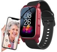 X&Z-XAOY 4G Phone Watch con SOS Pulsera GPS Reloj Inteligente para Ancianos con Detección De Caídas Carga Magnética Recordatorio por Vibración De Llamada Entrante(Red)