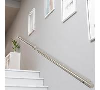 X&Z-XAOY Barandilla De Acero Inoxidable para Escaleras Barandillas Redondas para Escaleras Barandilla De Pared Barra De Apoyo Antideslizante para Decoración Moderna De Loft(570cm)