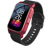 X&Z-XAOY Reloj De Detección De Caída Pulsera De Llamada De Emergencia para Personas Mayores con SOS, Conversación Bidireccional Cerca Electrónica Y Carga Magnética Relojes De Fitness(Red)