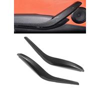 X1 E84 - Cubierta para manija de puerta (2 unidades, lado izquierdo y derecho, cubierta de manija interior compatible con BMW X1 E84 2009-2015, 51412991775#51412991776 (fibra de carbono)