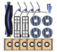 X10 Accesorios para Eufy X10 Pro Omni Aspiradora,1 Cepillo principal, 4 Almohadillas de Trapeador, 4 Cepillos Laterales, 2 Filtros HEPA, 6 Bolsas de Polvo
