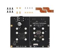 X1011 PCIe a NVMe - Placa de expansión de disco sólido con indicadores LED, caja de metal para lectura y escritura LED opcional