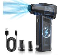 X11 - Soplador eléctrico de aire de alta velocidad de 130000 RPM Turbojet con 3 engranajes ajustables 21700 3000 mAh batería 100 minutos tiempo de ejecución protección inteligente para limpieza