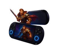 X12 Consola de Juegos Retro portátil con Pantalla de 5.1″ y Tarjeta 8 GB incluida. Reproductor de Videos, películas música. Consola de Videojuegos con Doble Joystick portátil con Salida AV