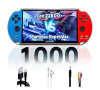 X12 Plus Consola de Juegos Retro de 7.1″,1000+ Juegos No Repetidas & 22800 Repetidas,10 emuladores,Arcade Consola de Juegos portátil con pantalla HD de 16 millones de colores,TXT E-Books,Salida AV/TV