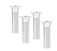 X1NGFU 4 Piezas Patas Acrílicas para Muebles,Pie Transparentes para Sofá,Tubo Redondo Regolabile Patas de Gabinete,para Armario,Mesa de Café,Mesa Auxiliar,con Tornillos (35cm)