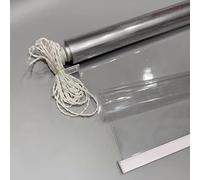 X1NGFU Estor Enrollable Transparente,Estores Enrollables de Aislamiento Térmico,Impermeable Cortinas de Plastico PVC,Cortina A Prueba de Lluvia,para Exterior Jardín,Ancho×Alto (95cm x 200cm)