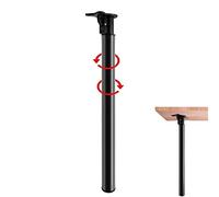 X1NGFU Patas Telescópicas para Mesa,Regulables En Altura Patas para Muebles,Tubo Redondo Pies para Mesa de Comedor,Plegable Pies de Escritorio de Barra,para Desayuno Y Encimera (55-85cm,Black)