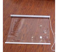 X1NGFU Persianas Enrollables Transparente Exterior,Estor Enrollable Impermeables PVC,Cortinas de Plastico de Polvo a Prueba de Lluvia,para Ventanas,Personalizable,Ancho x Alto (60cm x 120cm)