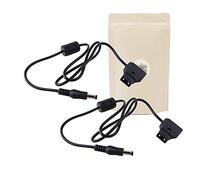 X2 DC DTAP Cable de alimentación Derecho D-Tap Masculino a DC 12V 5.5 x 2.1MM Conector Accesorio BMCC Cámara Blackmagic DSLR - Marca Francesa Adaptable