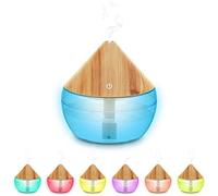 x2DfY7p Domésticos Mini humidificador de Aire, con Apagado automático sin Agua de neblina Fresca, portátil de humidificador ultrasónico, con 7 Luces LED cambiantes de Color (Paquete de 300 ml)