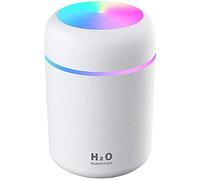 x2DfY7p Domésticos Mini humidificador portátil USB pequeño neblina Fresco humidificador Personal con luz de Noche LED for el Dormitorio de Viaje Oficina de Viaje de Escritorio Negro(Bianco)