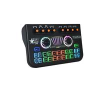 X3 Mezclador de Voz en Vivo Consola de Interfaz de Audio Micrófono en Vivo Tarjeta de Sonido para Grabación Streaming Smartphone Negro