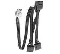 (X3 straight head)6Pin to 4Pin Molex 4Pin D Type X3 X4 GPU PCIe Power Cable For LEADEX G650 Power Supplyy Multicolor
