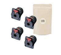 X4 EMBASE Conector hembra Jack Jack 6.35mm Estéreo 100% Metal con cerradura de soldadura para amplificador embarazado Audio Caisson - Marca Francesa Adaptable