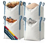 x4 Saco Big Bag 1000kg 80x80x90 cm